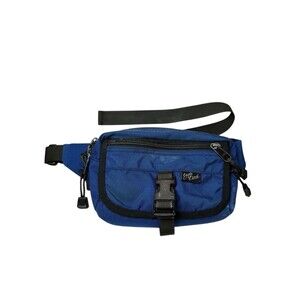 Vintage Eagle Creek Blue Travel Gear Fanny Pack Crossbody Bag Organizer Hiking